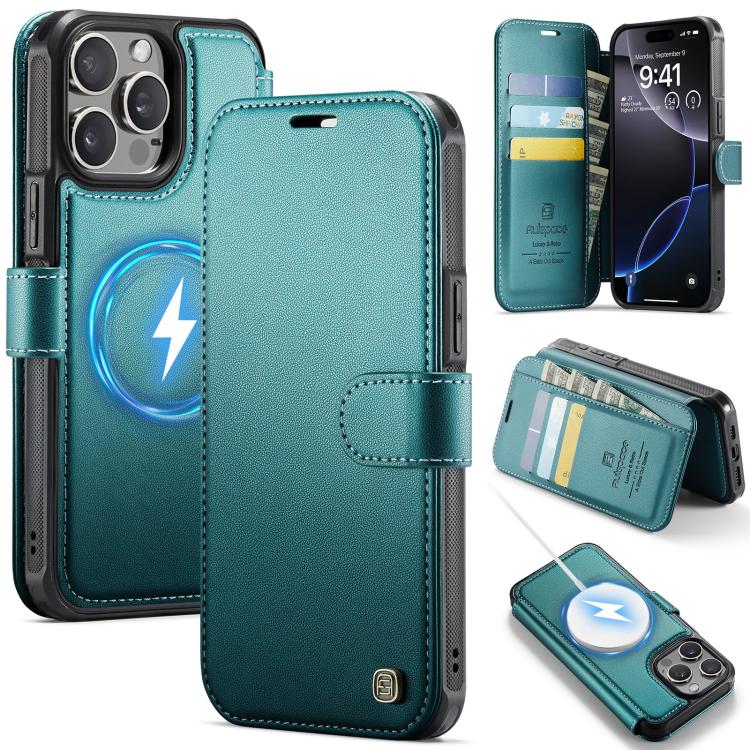 Custodia per telefono AutSpace A15 con chiusura magnetica retrò in pelle vegana, For iPhone 13 Pro Max, For iPhone 13 Pro, For iPhone 12 / 12 Pro, For iPhone 12 Pro Max