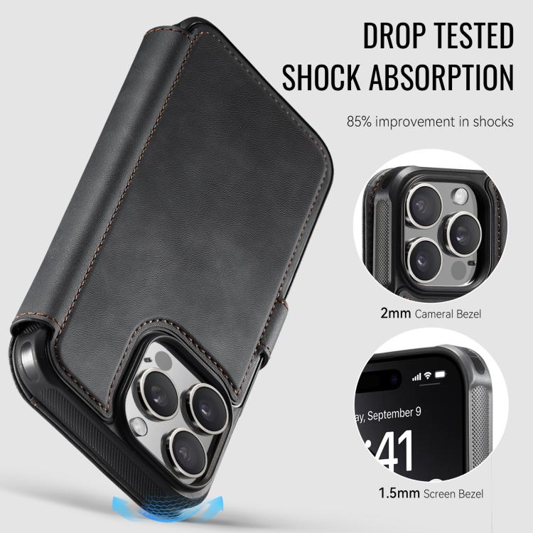 Custodia per telefono AutSpace A15 con chiusura magnetica retrò in pelle vegana, For iPhone 13 Pro Max, For iPhone 13 Pro, For iPhone 12 / 12 Pro, For iPhone 12 Pro Max