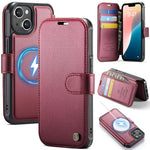 Custodia per telefono AutSpace A15 con chiusura magnetica retrò in pelle vegana, For iPhone 16, For iPhone 15 Pro Max, For iPhone 15 Pro, For iPhone 15 Plus / 14 Plus