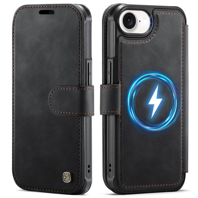 Custodia per telefono AutSpace A15 con chiusura magnetica retrò in pelle vegana, For iPhone 17e / 16e, For iPhone 17 Pro Max, For iPhone 17 Pro, For iPhone 17