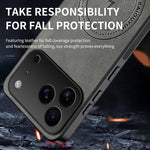 Custodia magnetica con texture Nappa per smartphone compatibili