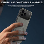 Custodia magnetica con texture Nappa per smartphone compatibili