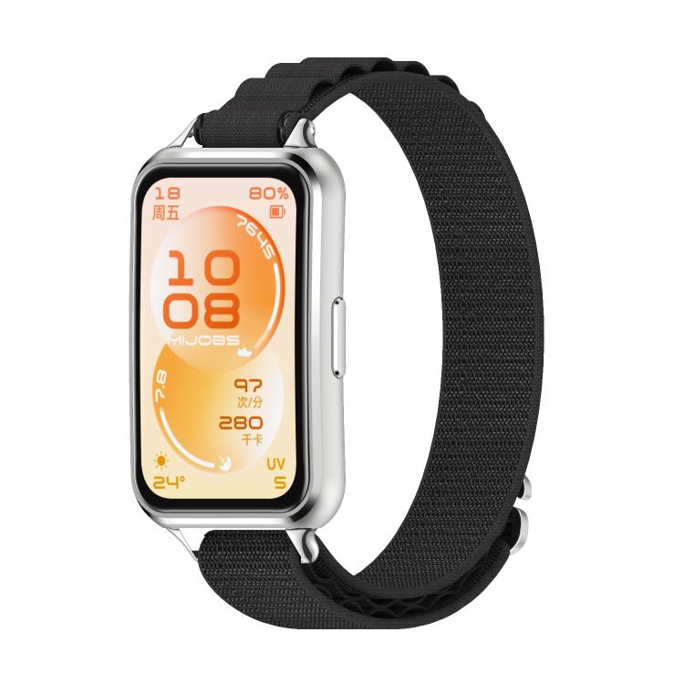 Cinturino per orologio MIJOBS Alpine in nylon intrecciato, For Huawei Band 11 / Band 11 Pro