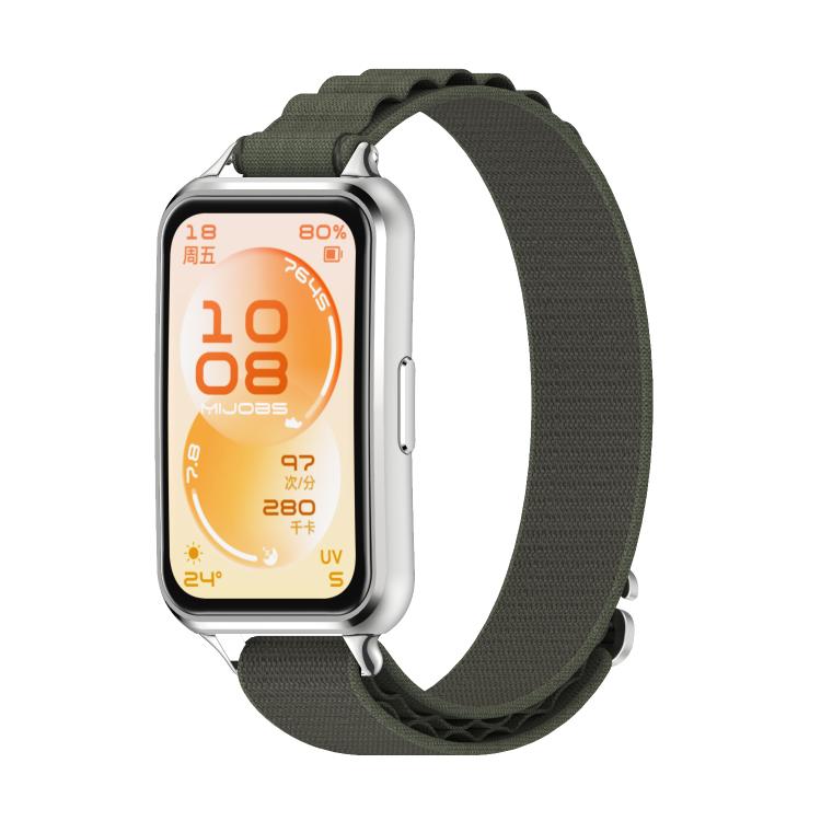 Cinturino per orologio MIJOBS Alpine in nylon intrecciato, For Huawei Band 11 / Band 11 Pro