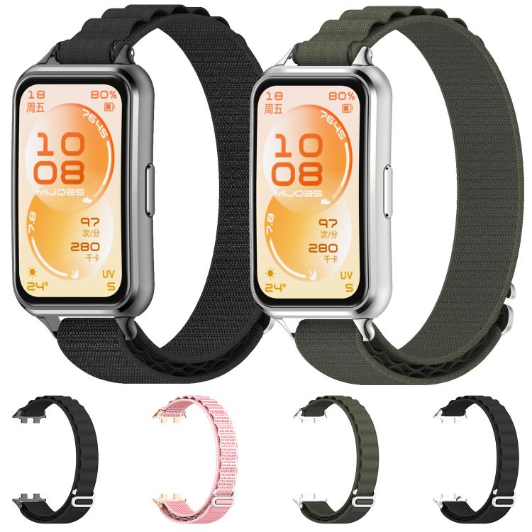 Cinturino per orologio MIJOBS Alpine in nylon intrecciato, For Huawei Band 11 / Band 11 Pro