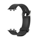 Cinturino per orologio in silicone con fibbia ad ardiglione argentata MIJOBS, For Huawei Band 11 / Band 11 Pro