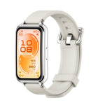Cinturino per orologio in silicone con fibbia ad ardiglione argentata MIJOBS, For Huawei Band 11 / Band 11 Pro