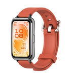 Cinturino per orologio in silicone con fibbia ad ardiglione argentata MIJOBS, For Huawei Band 11 / Band 11 Pro