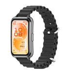 Cinturino per orologio traspirante in silicone MIJOBS Ocean, For Huawei Band 11 / Band 11 Pro