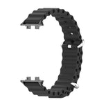 Cinturino per orologio traspirante in silicone MIJOBS Ocean, For Huawei Band 11 / Band 11 Pro
