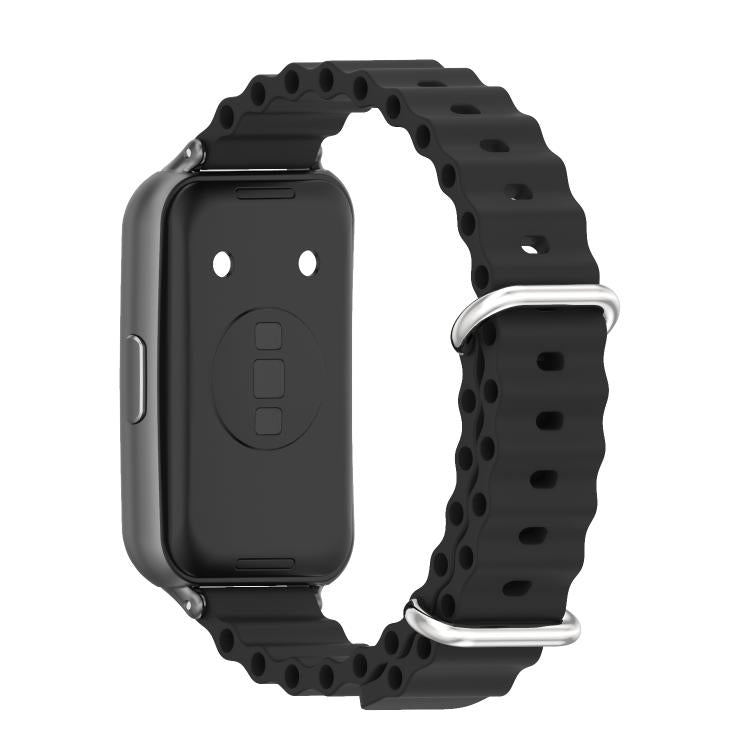 Cinturino per orologio traspirante in silicone MIJOBS Ocean, For Huawei Band 11 / Band 11 Pro