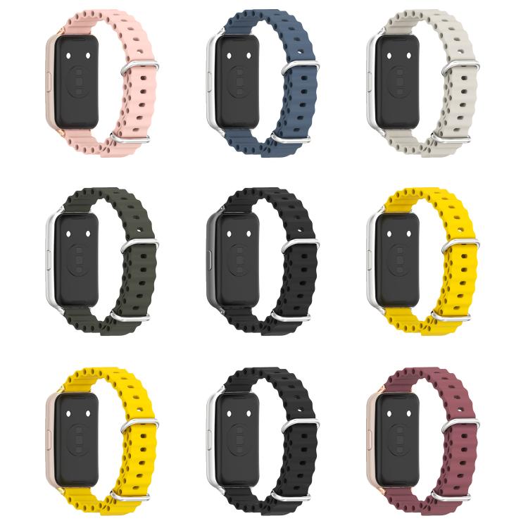 Cinturino per orologio traspirante in silicone MIJOBS Ocean, For Huawei Band 11 / Band 11 Pro