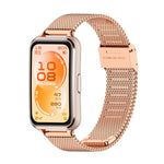 Cinturino per orologio MIJOBS in acciaio inossidabile con fibbia milanese., For Huawei Band 11 / Band 11 Pro