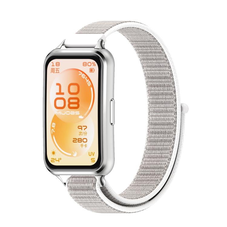 Cinturino per orologio MIJOBS in nylon traspirante con passanti, For Huawei Band 11 / Band 11 Pro