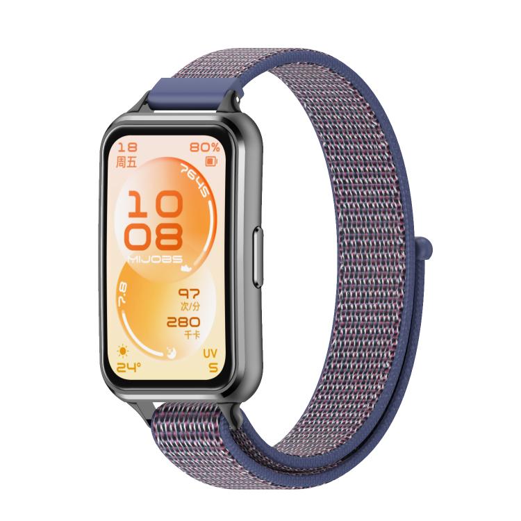 Cinturino per orologio MIJOBS in nylon traspirante con passanti, For Huawei Band 11 / Band 11 Pro
