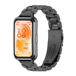 Cinturino per orologio MIJOBS a tre perline in acciaio inossidabile, For Huawei Band 11 / Band 11 Pro