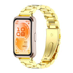 Cinturino per orologio MIJOBS a tre perline in acciaio inossidabile, For Huawei Band 11 / Band 11 Pro