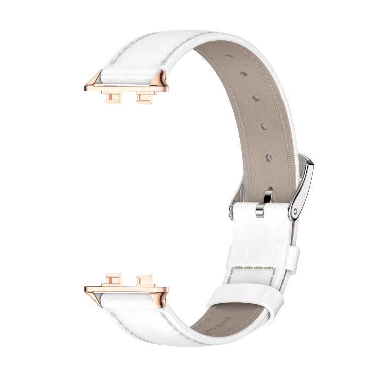 Cinturino per orologio MIJOBS in pelle bovina pieno fiore, For Huawei Band 11 / Band 11 Pro