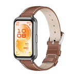 Cinturino per orologio MIJOBS in pelle bovina pieno fiore, For Huawei Band 11 / Band 11 Pro