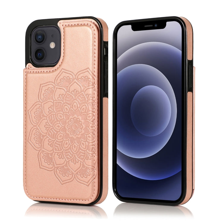 Custodia mandala in PU e TPU per iPhone 12 Mini
