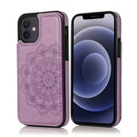 Custodia mandala in PU e TPU per iPhone 12 Mini