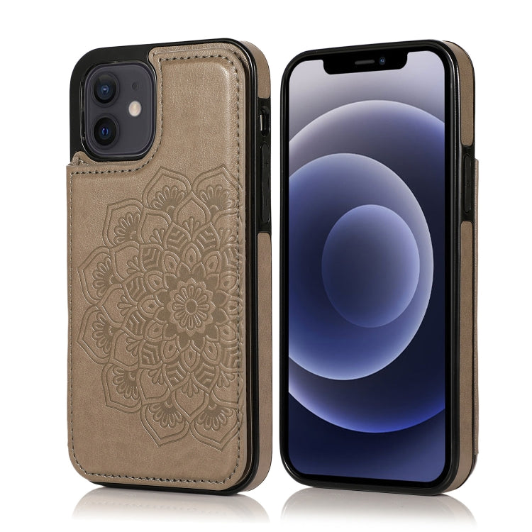 Custodia mandala in PU e TPU per iPhone 12 Mini