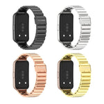 Cinturino per orologio MIJOBS in acciaio inossidabile con fibbia a maglie di bambù., For Huawei Band 11 / Band 11 Pro