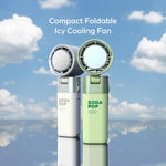 Ventilatore portatile pieghevole ad alta velocità MOMAX IF21 GO FREEZE con compressore di ghiaccio.