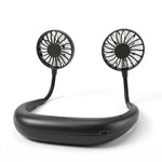 Ventilatore portatile a doppia testa ZY-A2 da appendere al collo.