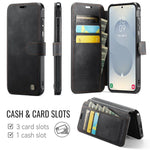 Custodia per telefono AutSpace A15 con chiusura magnetica retrò in pelle vegana, For Samsung Galaxy S25 / S24 5G, For Samsung Galaxy S25+ / S24+ 5G, For Samsung Galaxy S25 Ultra 5G, For Samsung Galaxy S24 Ultra 5G
