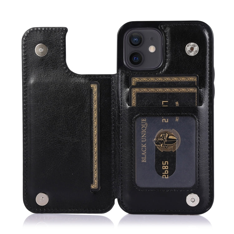 Custodia portafoglio in pelle PU e TPU per iPhone 12 e 12 Pro