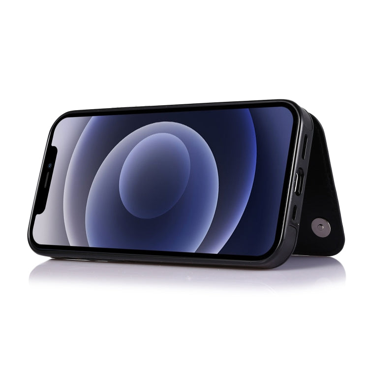 Custodia portafoglio in pelle PU e TPU per iPhone 12 e 12 Pro