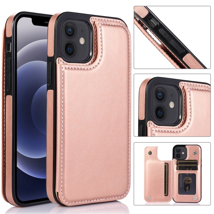 Custodia portafoglio in pelle PU e TPU per iPhone 12 e 12 Pro