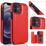 Custodia portafoglio in pelle PU e TPU per iPhone 12 e 12 Pro