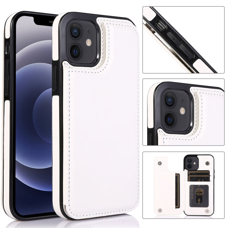 Custodia portafoglio in pelle PU e TPU per iPhone 12 e 12 Pro