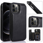 Custodia portafoglio in pelle PU e TPU per iPhone 12 e 12 Pro
