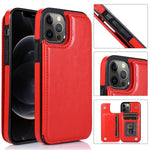 Custodia portafoglio in pelle PU e TPU per iPhone 12 e 12 Pro
