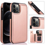 Custodia portafoglio in pelle PU e TPU per iPhone 12 e 12 Pro