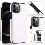 Custodia portafoglio in pelle PU e TPU per iPhone 12 e 12 Pro