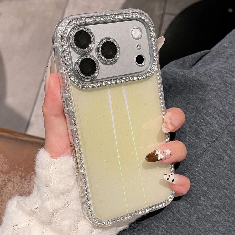 Custodia per telefono IMD PC in TPU con glitter Diamond Aurora su entrambi i lati, For iPhone 17 Pro Max, For iPhone 17 Pro, For iPhone 17, For iPhone 16 Pro Max