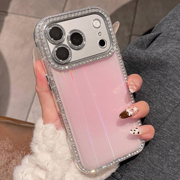 Custodia per telefono IMD PC in TPU con glitter Diamond Aurora su entrambi i lati, For iPhone 17 Pro Max, For iPhone 17 Pro, For iPhone 17, For iPhone 16 Pro Max