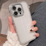 Custodia per telefono IMD PC in TPU con glitter Diamond Aurora su entrambi i lati, For iPhone 16 Pro, For iPhone 16 Plus, For iPhone 16, For iPhone 15 Pro Max