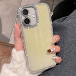 Custodia per telefono IMD PC in TPU con glitter Diamond Aurora su entrambi i lati, For iPhone 16 Pro, For iPhone 16 Plus, For iPhone 16, For iPhone 15 Pro Max