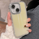 Custodia per telefono IMD PC in TPU con glitter Diamond Aurora su entrambi i lati, For iPhone 15 Pro, For iPhone 15, For iPhone 14 / 13, For iPhone 14 Pro