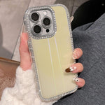 Custodia per telefono IMD PC in TPU con glitter Diamond Aurora su entrambi i lati, For iPhone 14 Pro Max, For iPhone 13 Pro Max, For iPhone 13 Pro