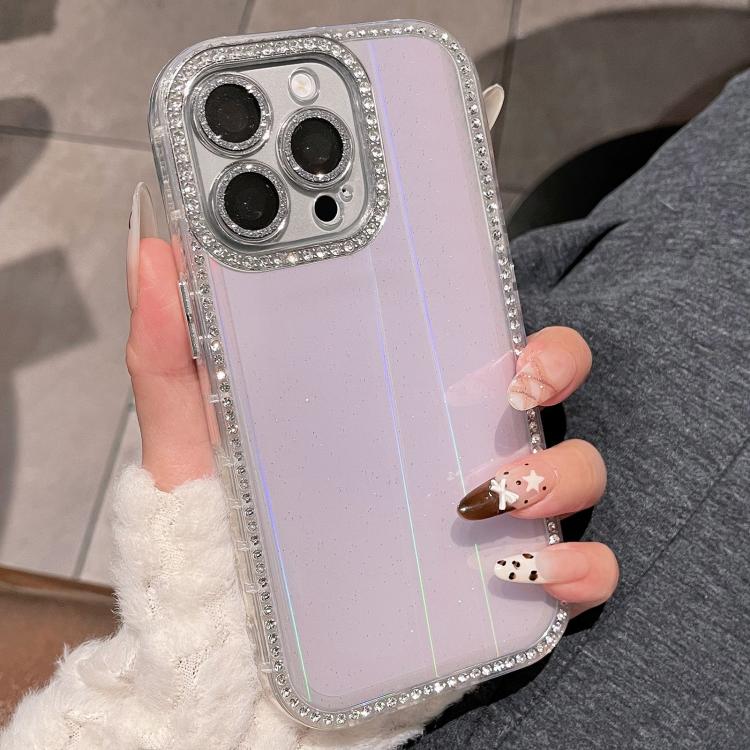 Custodia per telefono IMD PC in TPU con glitter Diamond Aurora su entrambi i lati, For iPhone 14 Pro Max, For iPhone 13 Pro Max, For iPhone 13 Pro