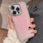 Custodia per telefono IMD PC in TPU con glitter Diamond Aurora su entrambi i lati, For iPhone 14 Pro Max, For iPhone 13 Pro Max, For iPhone 13 Pro