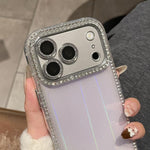 Custodia per telefono IMD PC in TPU con glitter Diamond Aurora su entrambi i lati, For iPhone 14 Pro Max, For iPhone 13 Pro Max, For iPhone 13 Pro