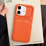 Custodia per telefono in TPU con scomparto per carte e texture litchi a tinta unita., For iPhone 12 Pro, For iPhone 11 Pro Max, For iPhone 11