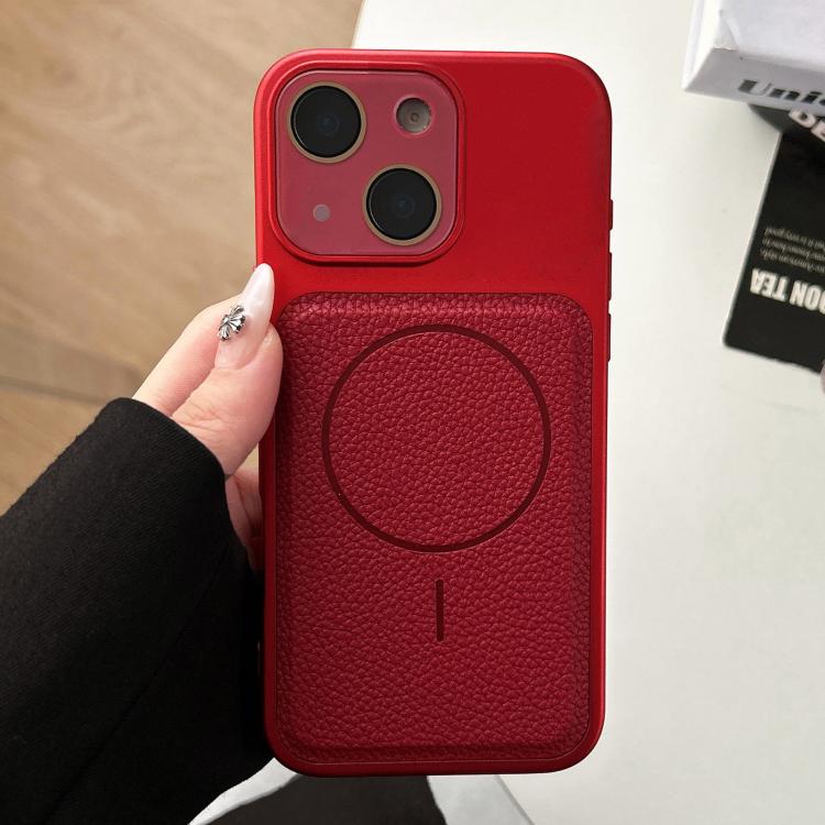 Si trasforma in 17 custodie magnetiche in TPU con texture effetto pelle di litchi., For iPhone 15 Pro, For iPhone 15 Plus, For iPhone 15, For iPhone 14 Plus